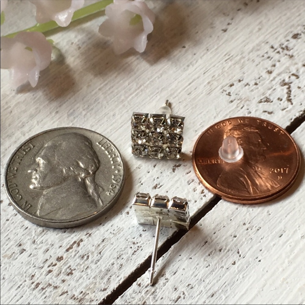 Rhinestone Earrings - Picture 5 of 7
